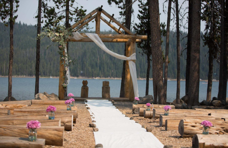 Wedding at Elk Lake Resort.