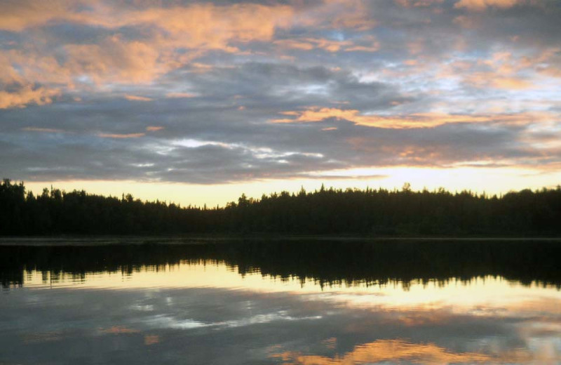 Lake view at Northwoods Lodge.