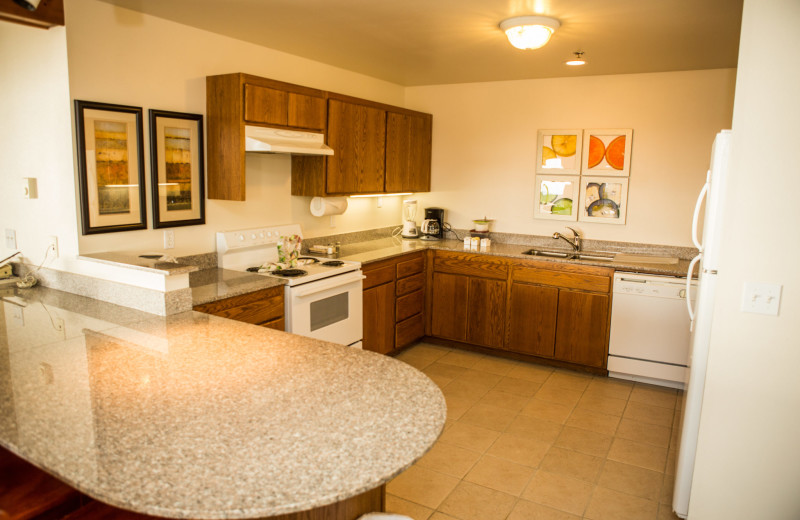 Guest kitchen at Adobe Resort.