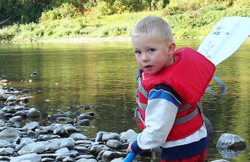 Fishing at Montana River Lodge.