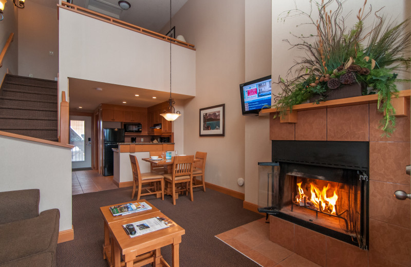 Guest room at Hidden Ridge Resort.