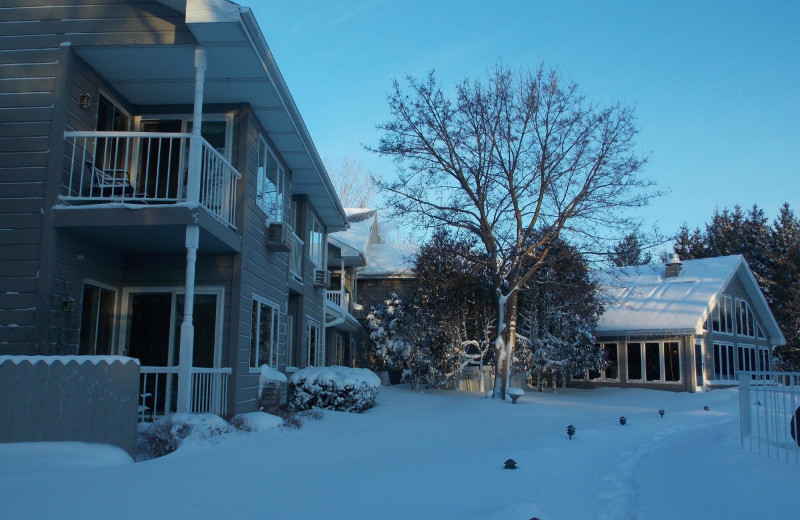 Winter at Waterbury Inn Condominium Resort.