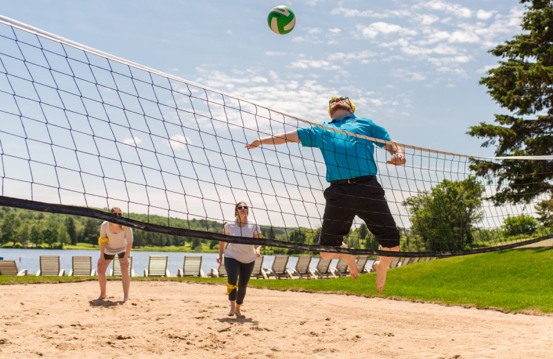 Beach volleyball at Deerhurst Resort.