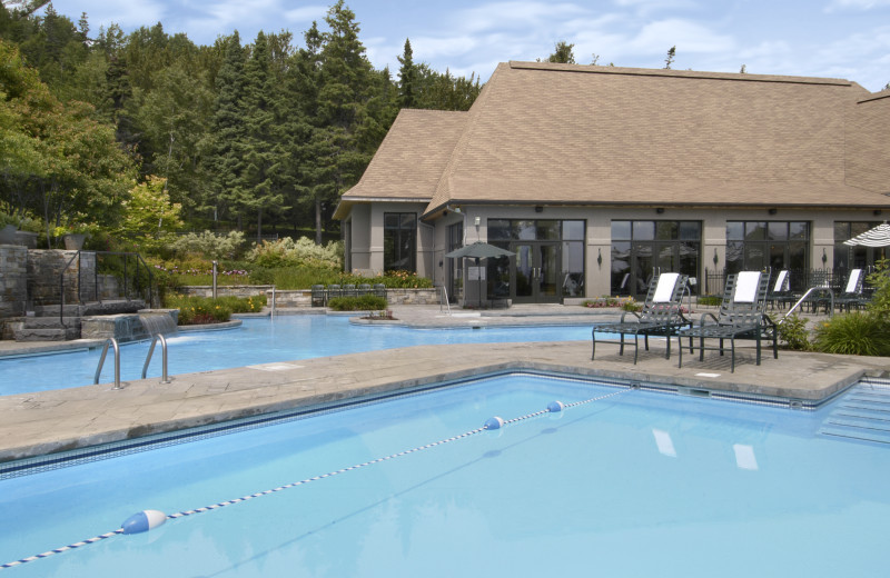 Outdoor pool at Fairmont Le Manoir Richelieu.