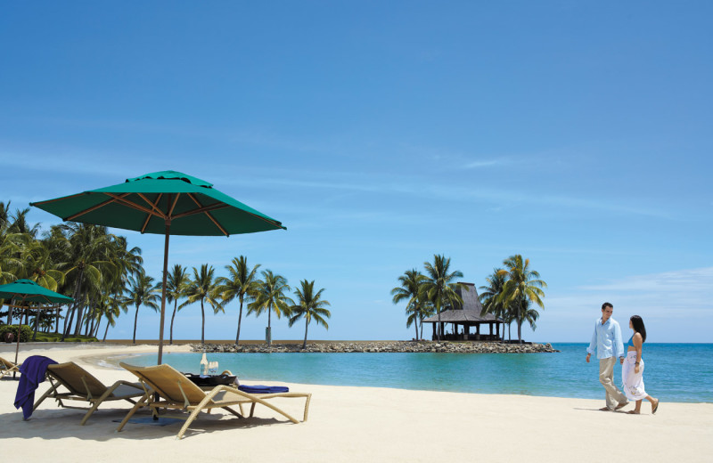 The beach at Shangri-La's Tanjung Aru Resort.