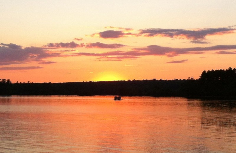 Sunset at Vacation Cottages.