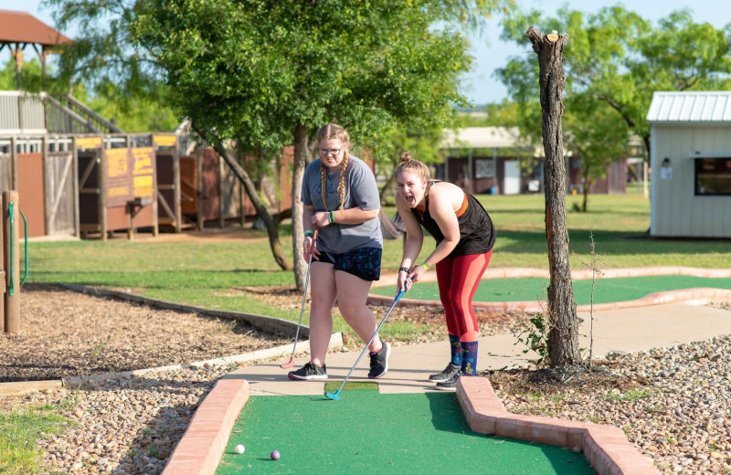 Mini golf at Yogi Bear's Jellystone Park Wichita Falls.