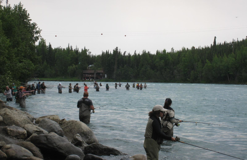 Fishing at Gwin's Lodge & Kenai Peninsula Charter Booking Service.