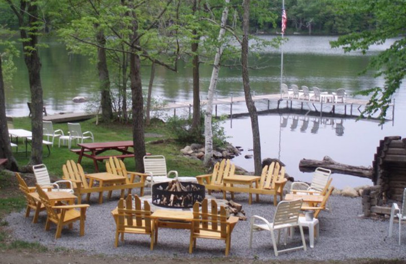 Fire pit at Whisperwood Lodge and Cottages.