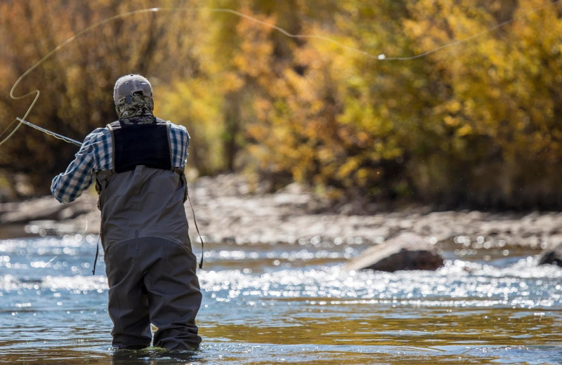 Fishing at River Retreat Lodge.