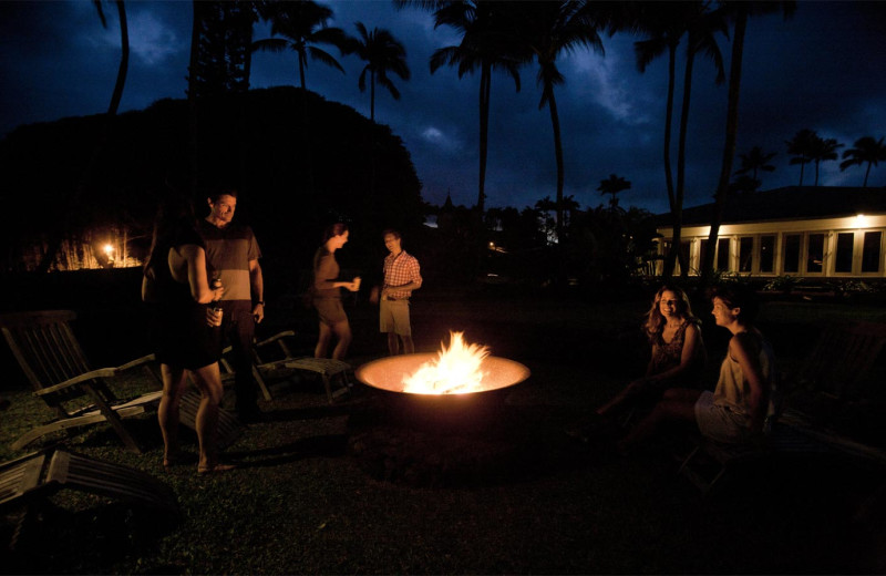 Bonfire at Travaasa Hana, Maui.