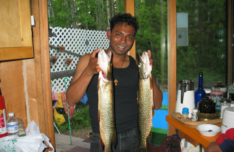 Fishing at Kramer Pond Lodge.