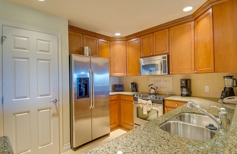 Rental kitchen at Luxury Reunion Rentals.