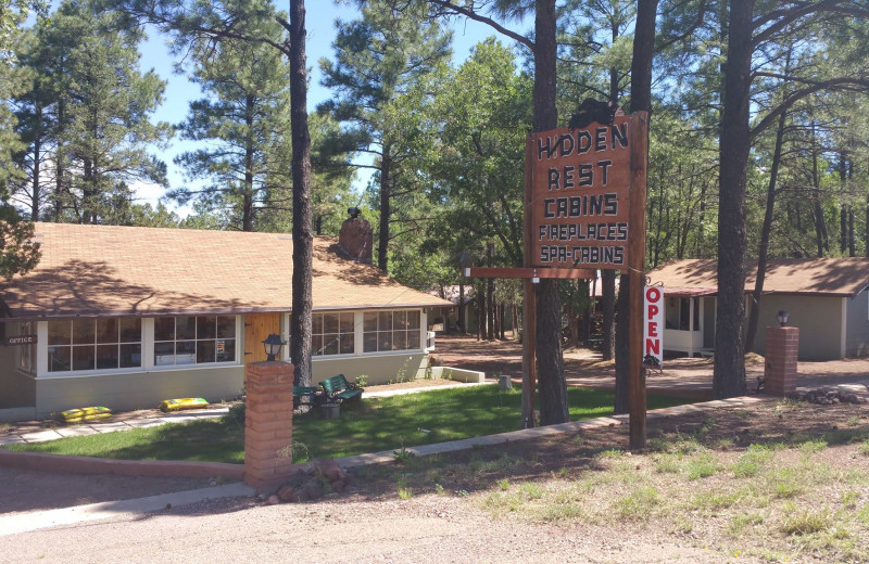 Exterior view of Hidden Rest Resort.