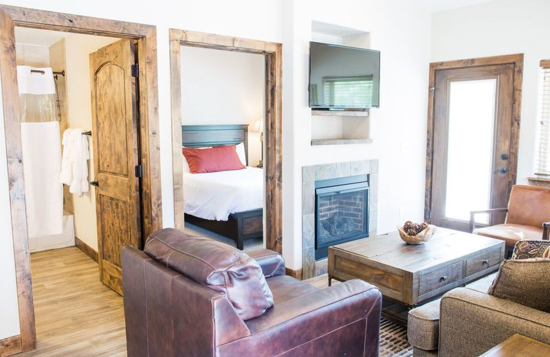 Rental living room at Fall River Village Resort Condos.