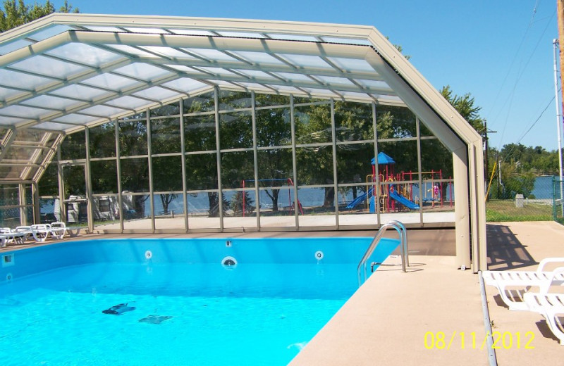 Outdoor pool at Prizer Point Marina & Resort.