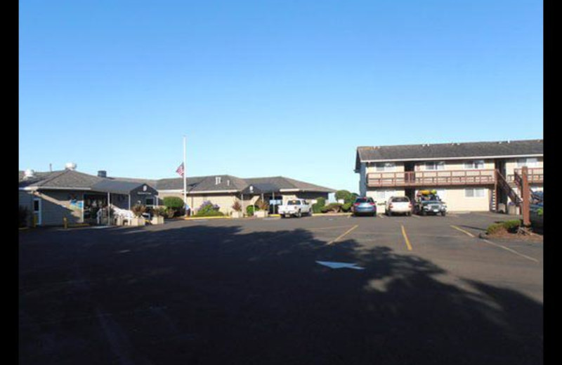 Hotel exterior at Surfrider Resort.