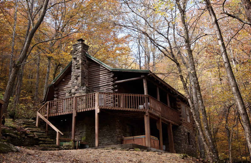 Cabin exterior at Buffalo Outdoor Center.