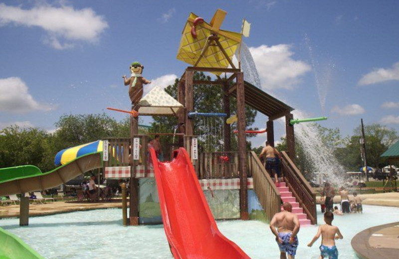 Kid's water park at Lone Star Yogi.