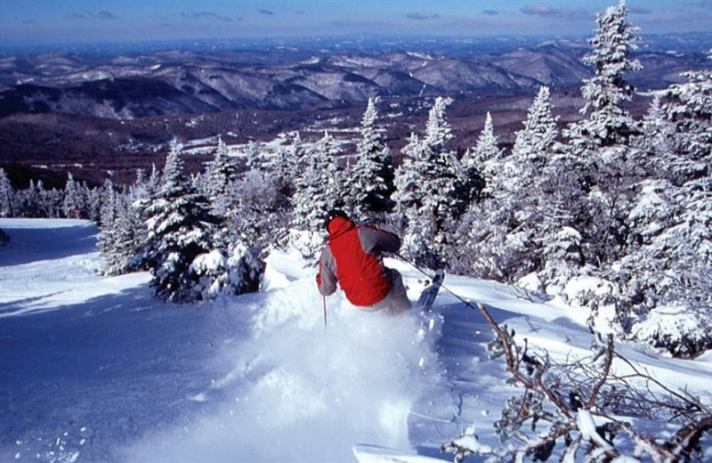 Skiing near Cascades Lodge.