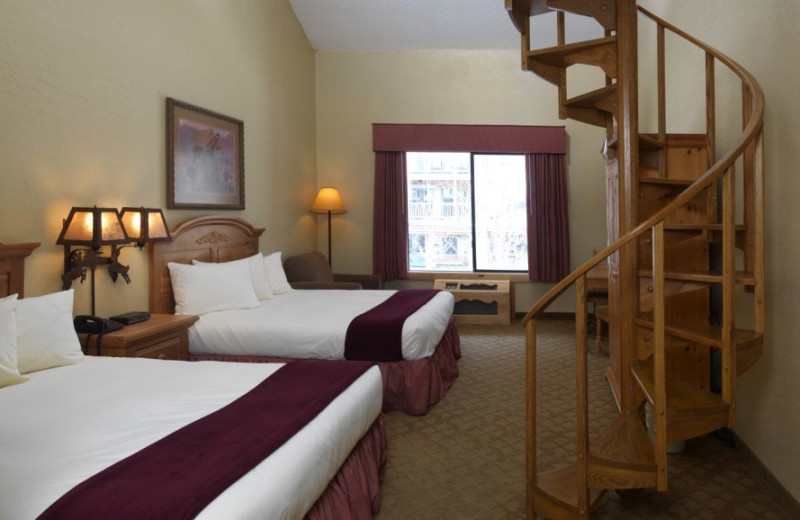 Loft bedroom at The Inn at Jackson Hole.