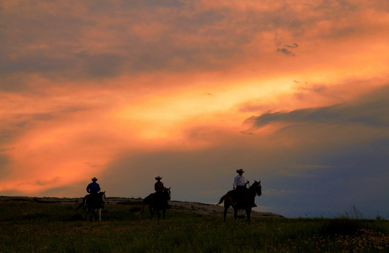 Sunset at Colorado Cattle Company Ranch.