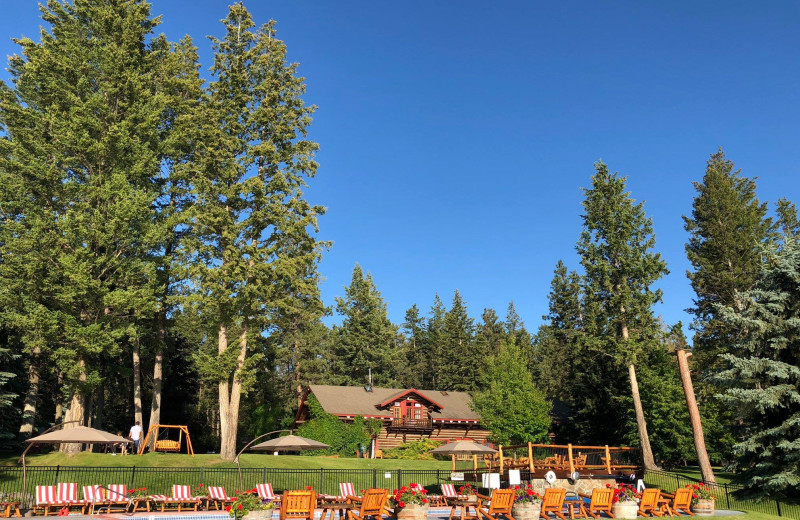 Exterior view of Averill's Flathead Lake Lodge.