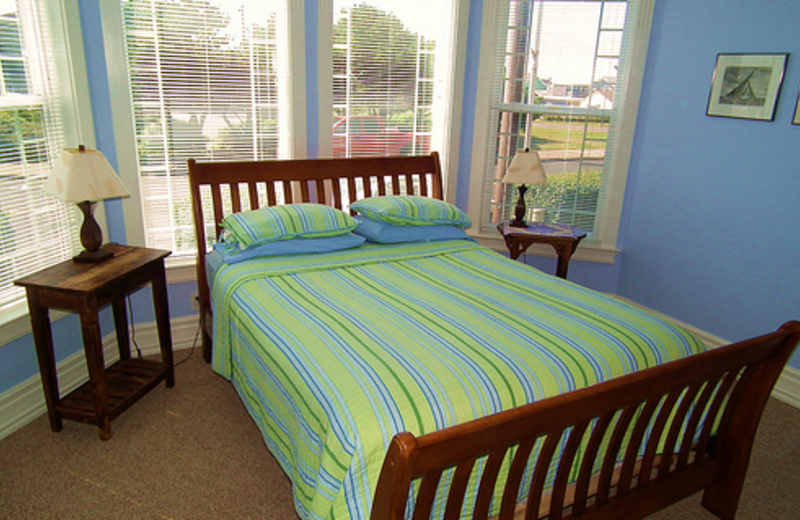 Rental bedroom at Fairhaven Vacation Rental.