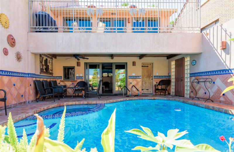 Rental pool at Padre Getaways.