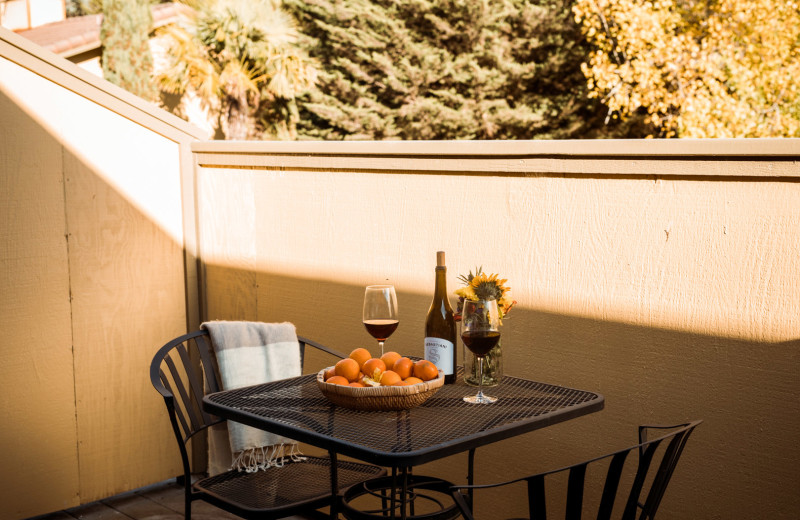 Guest balcony at Sonoma Coast Villa & Spa Resort.