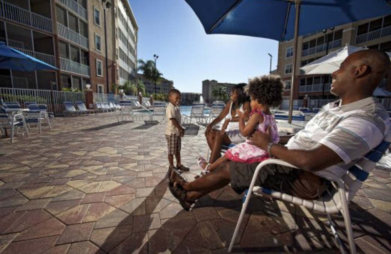 Relaxing by the pool at Westgate Town Center.