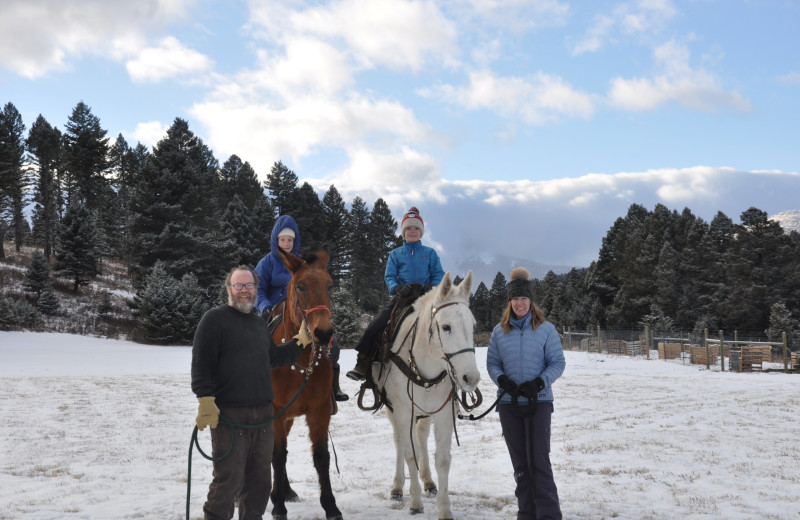 Family at Hardscrabble Ranch.