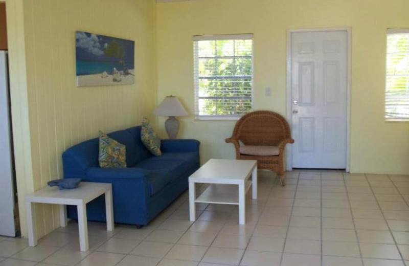 Living room at Coral Bay Resort. 