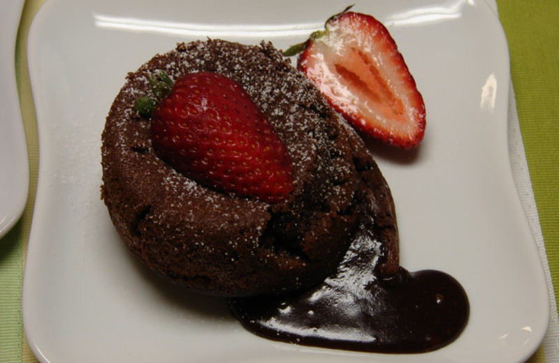Dessert at Holladay House Bed & Breakfast.