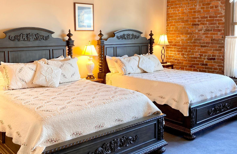 Guest room at The Palace Hotel.