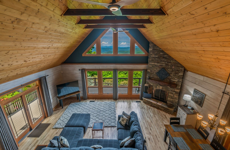 Rental living room at Yonder Luxury Vacation Rentals.