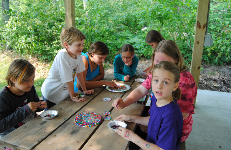 Kids at Sandy Pines Resort.