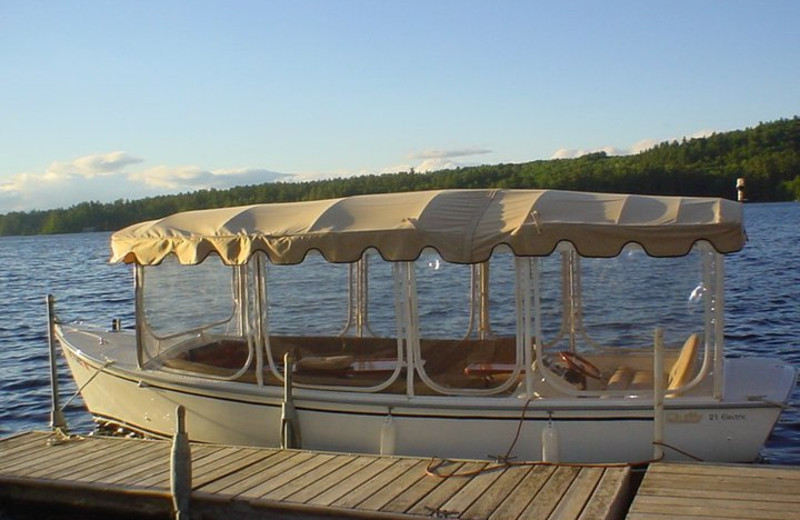 Boats at Highland Lake Resort.