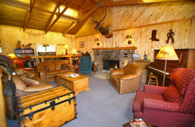 Lodge interior at Elk Mountain Ranch.