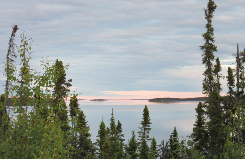 Lake at Reindeer Lake Lodge.