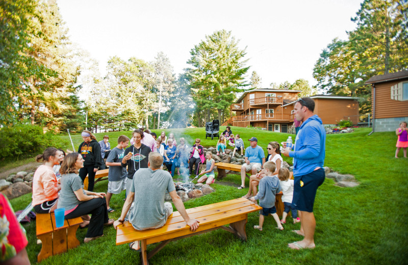 Campfire at Half Moon Trail Resort. The resort offers a full schedule of family and kids activities throughout the week. 