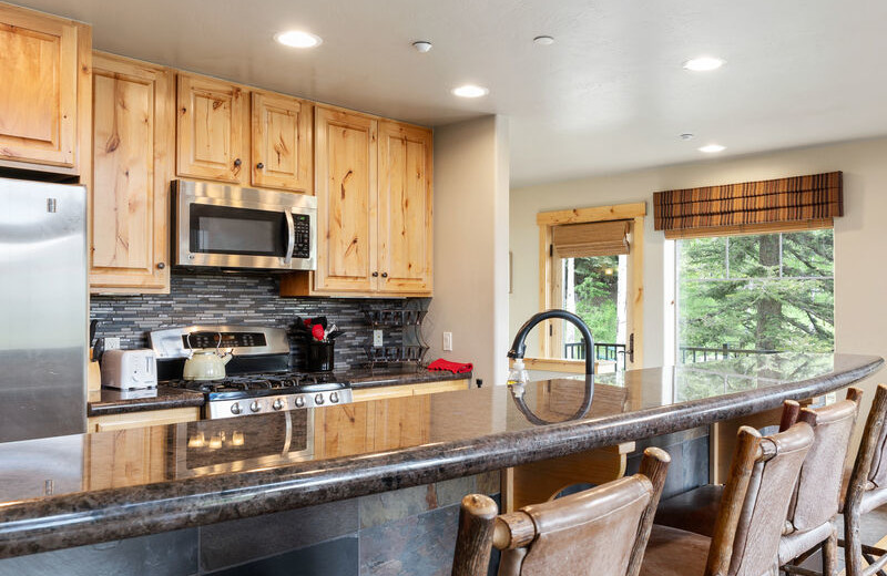 Rental kitchen at Durango Colorado Vacations.