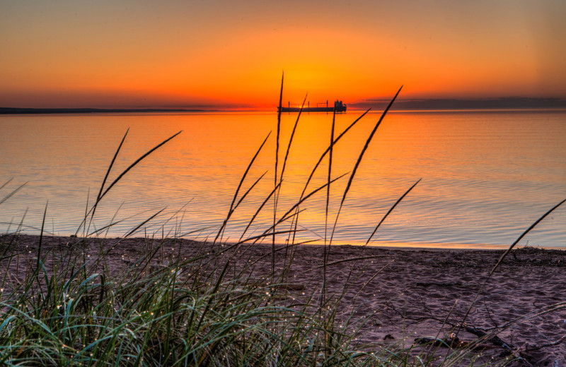 The beach at South Pier Inn.