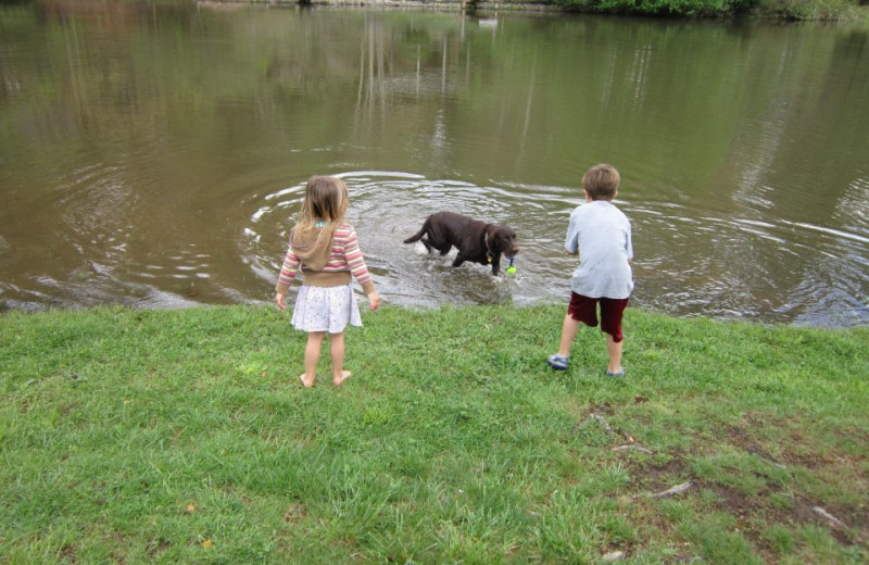 Lake fun at Mill House Lodge.