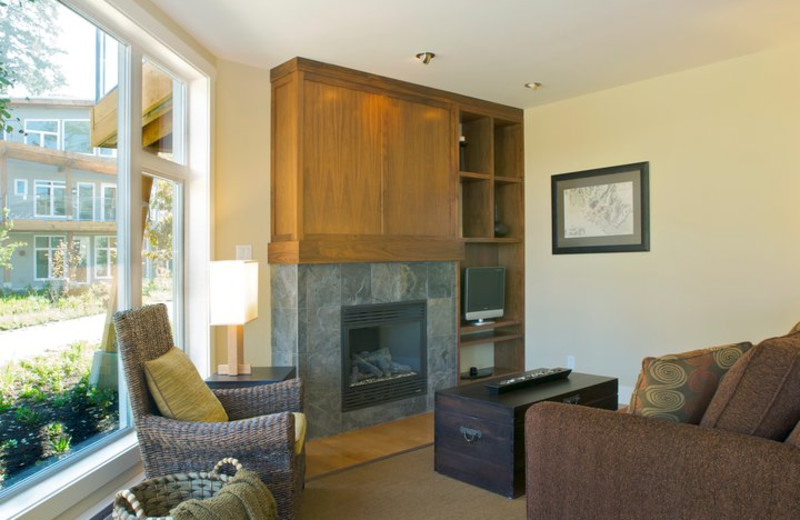 Guest living room at Cox Bay Beach Resort.