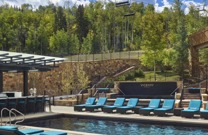 Outdoor pool at Viceroy Snowmass.