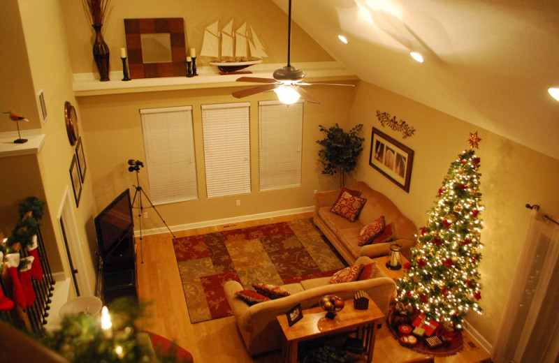 Rental living room at Vacation Home in Branson.