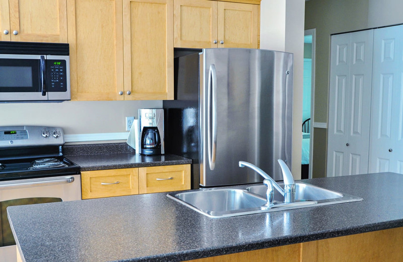 Guest kitchen at Ocean Trails Resort.