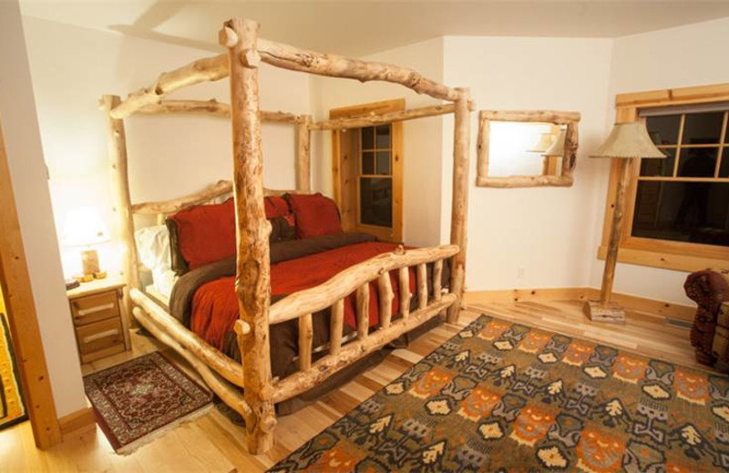 Rental bedroom at Rendezvous Mountain Rentals & Management.