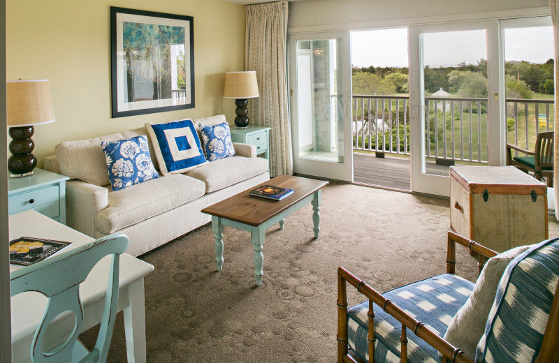 Guest room at Winnetu Oceanside Resort.